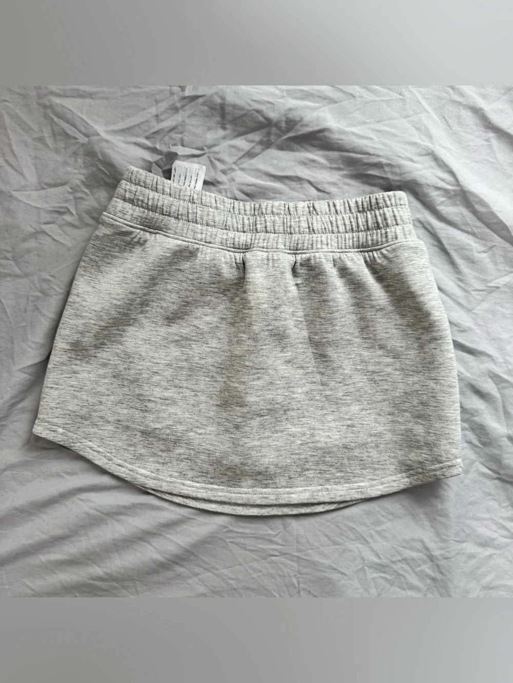 Abercrombie Kids YPB Heather Gray Sweat Skort with Drawstring